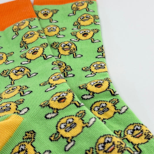 Wild and Crazy Egg Socks from the Sock Panda (Adult Small - Shoe Sizes 2 - 5)