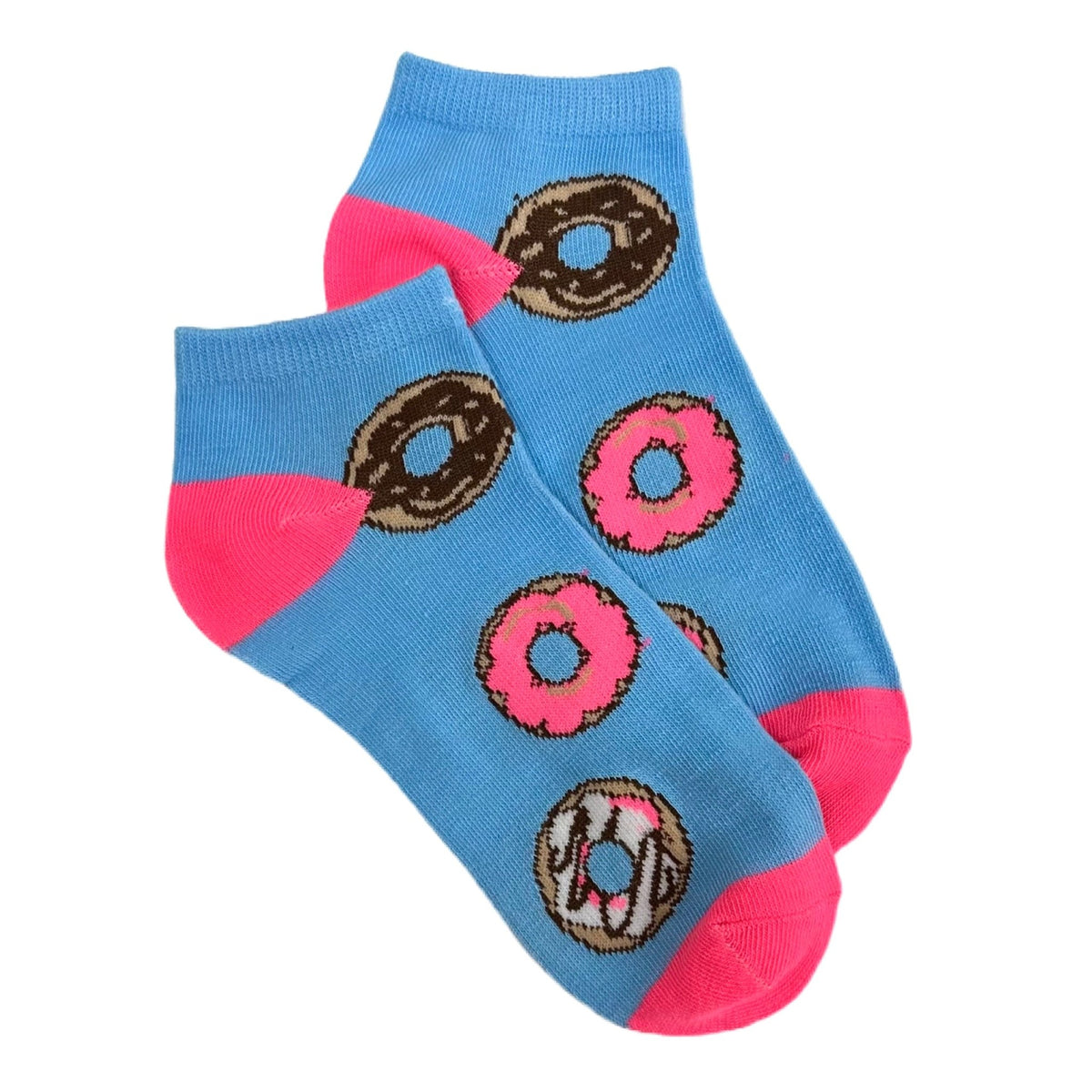 Yummy Donut Ankle Socks (Adult Medium - Women's Shoe Sizes 5-10), Donut Ankle Blue