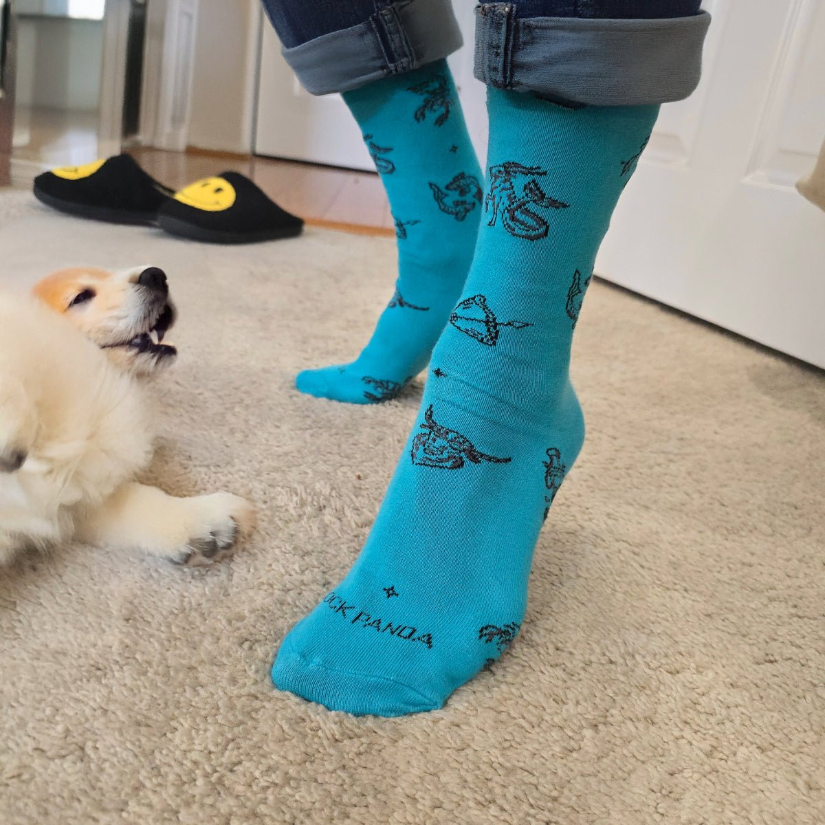 Zodiac Socks from the Sock Panda (Adult Medium - Women's Shoe Sizes 5-10), BlueZodiacLg