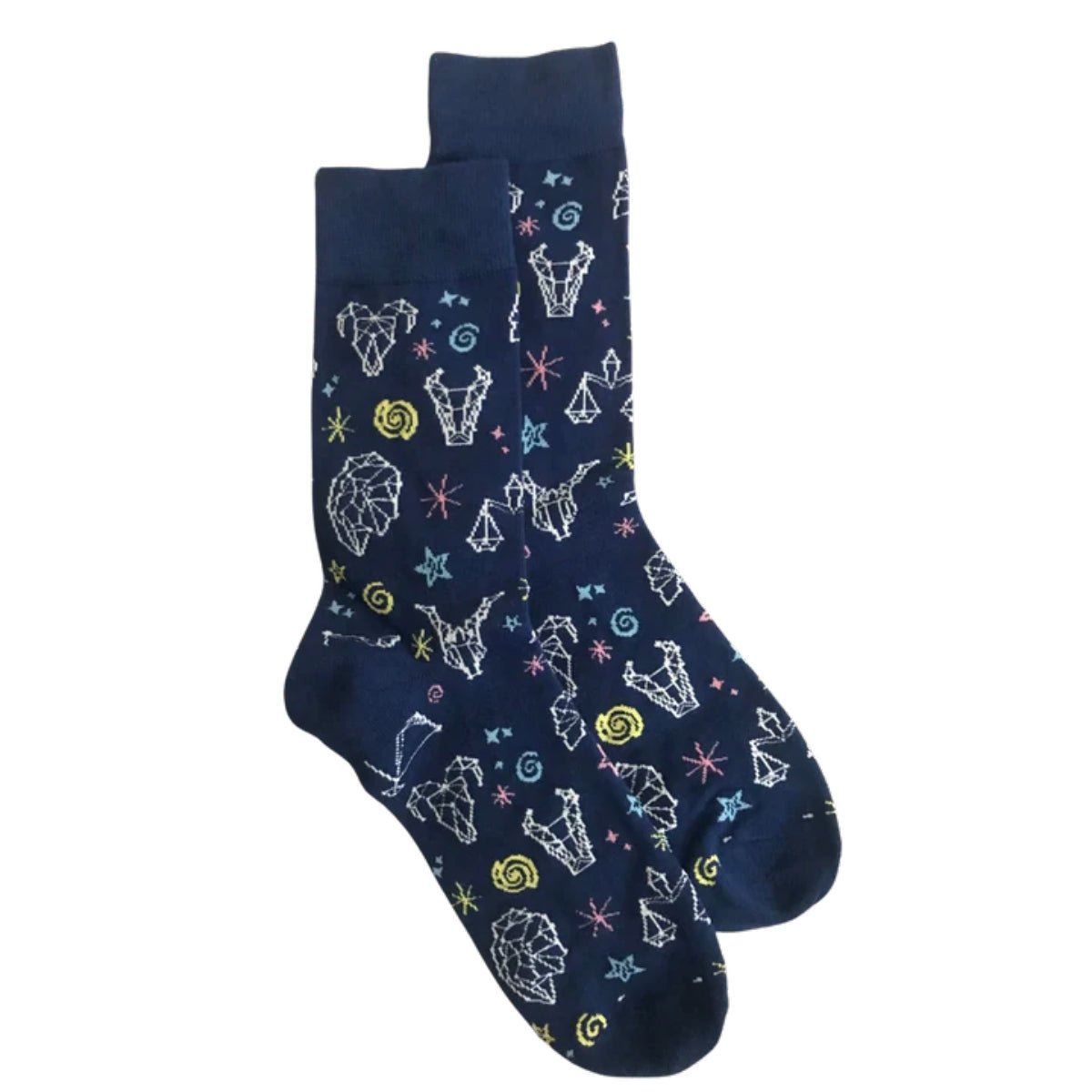 Zodiac Star Pattern Socks from the Sock Panda (Adult Large - Men's Shoe Sizes 8-12), ZodiacStarLg