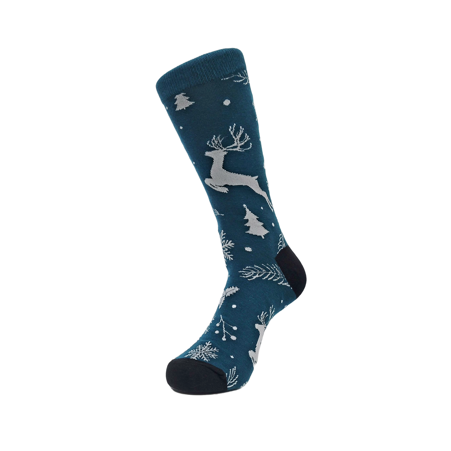 Frolicking Reindeer Socks from the Sock Panda (Adult Large - Men's Shoe Sizes 8-12)