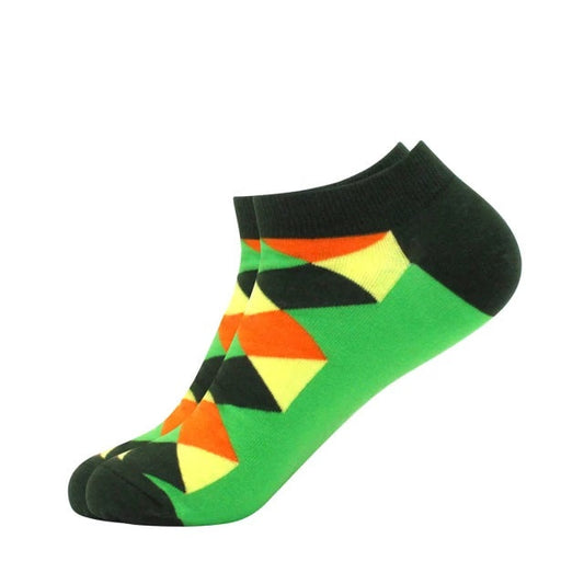 Colorful Argyle Ankle Socks (Adult Large - Men's Shoe Sizes 8-12) from the Sock Panda