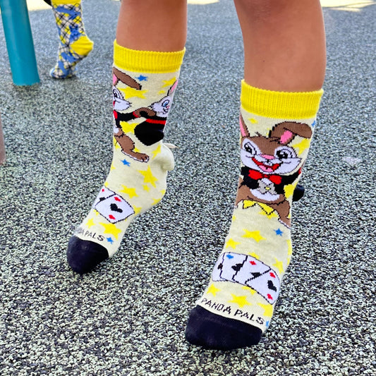 Rabbit Magician Socks from the Sock Panda (Ages 3-7)