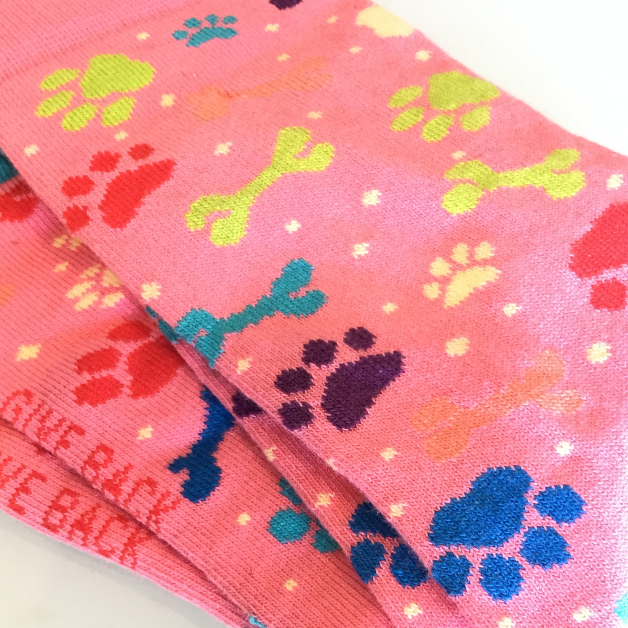 Dog Paws and Bones Patterned Socks from the Sock Panda