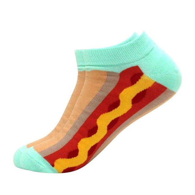 Hot Dog Ankle Socks from the Sock Panda