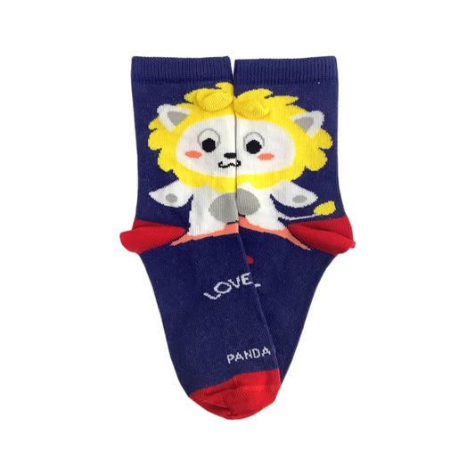 Love Lion Sock (Ages 3-7) from the Sock Panda