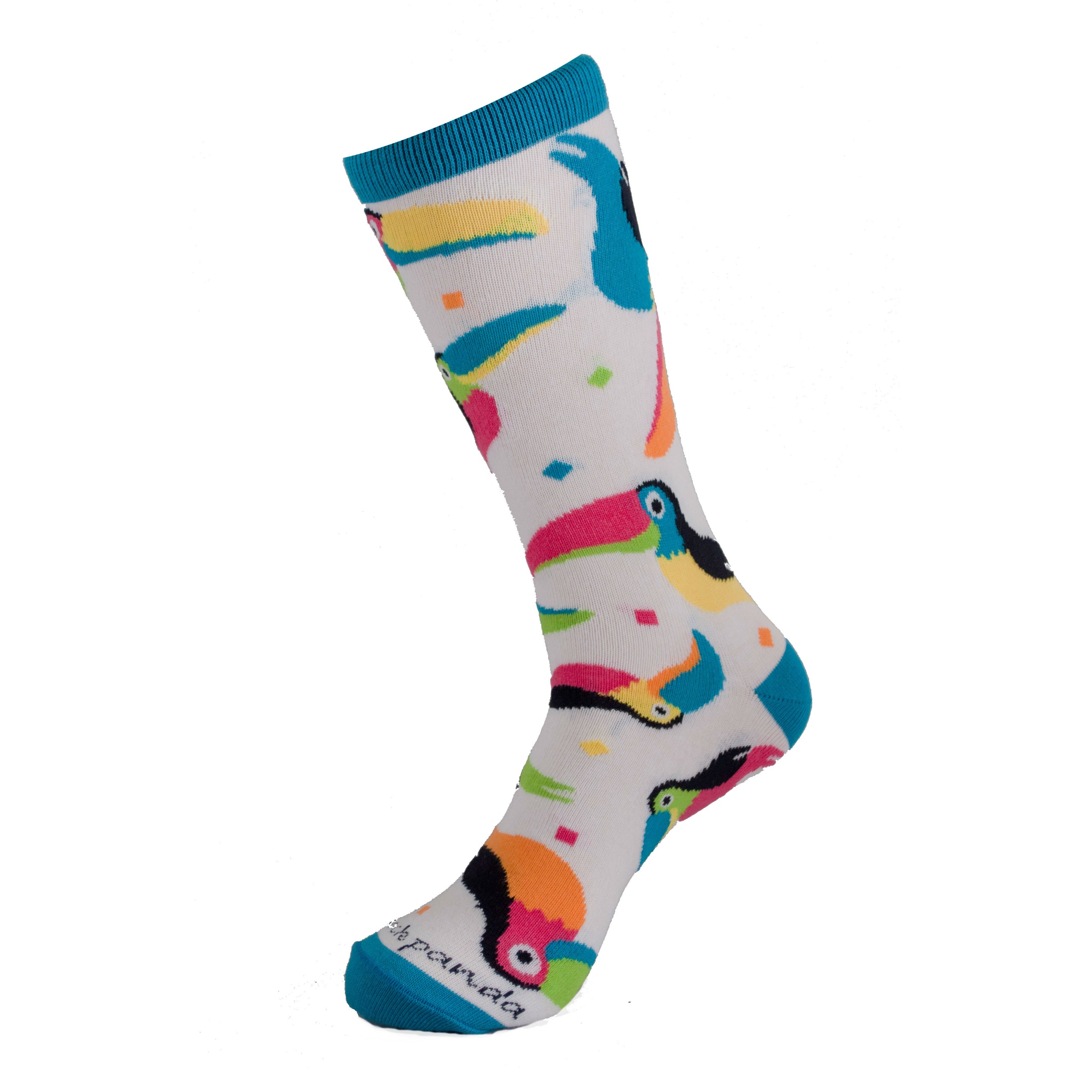 Colorful Toucan Pattern Socks for Tweens