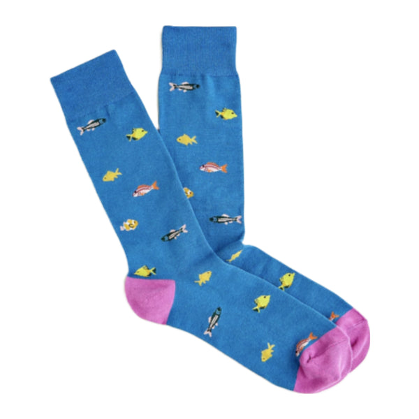 Fish Pattern Socks (Adult Large)