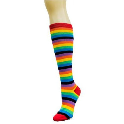Rainbow Stripe Pattern Socks from the Sock Panda (Knee High)