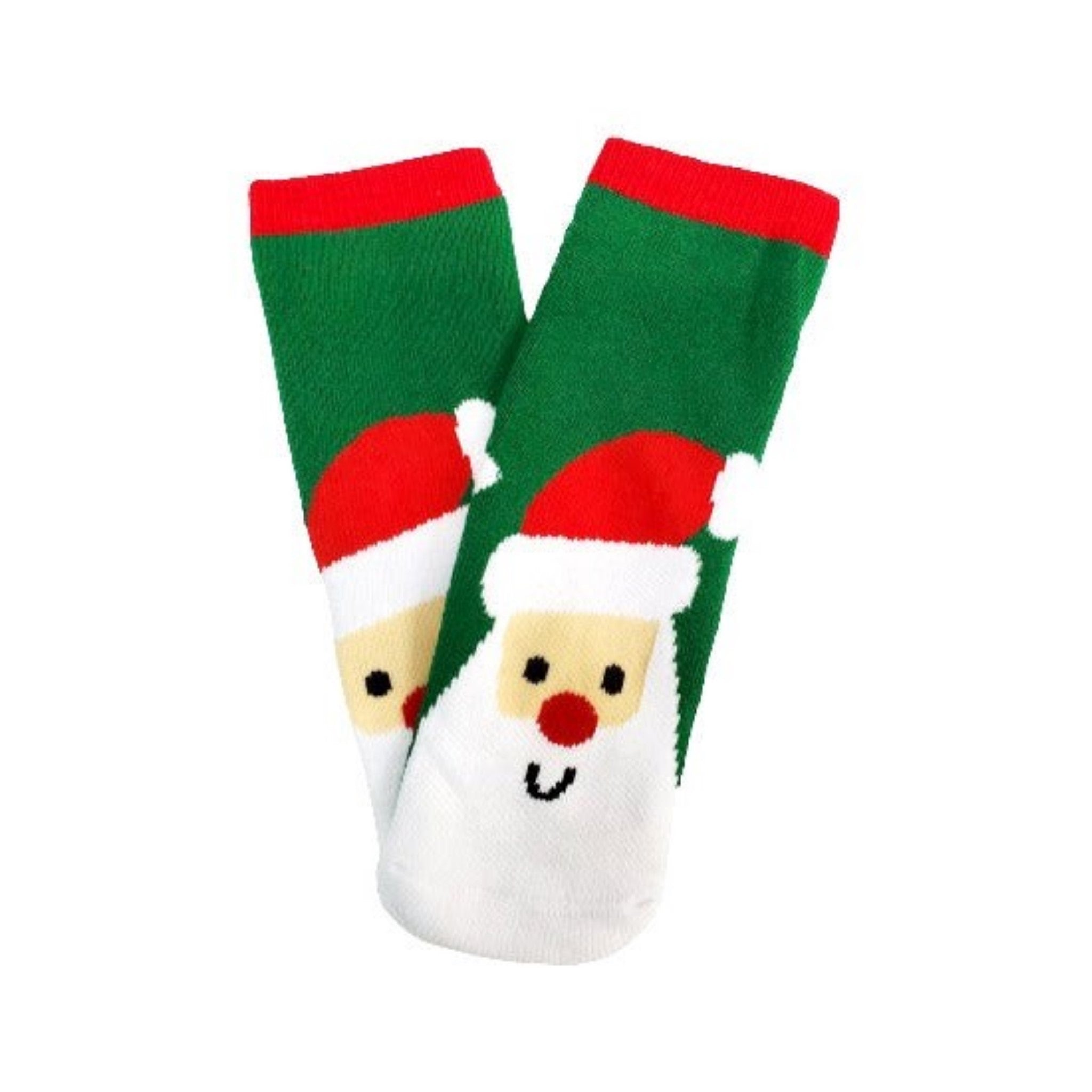 Happy Santa Claus Socks for Kids (Ages 6 mo. to 5 yr)