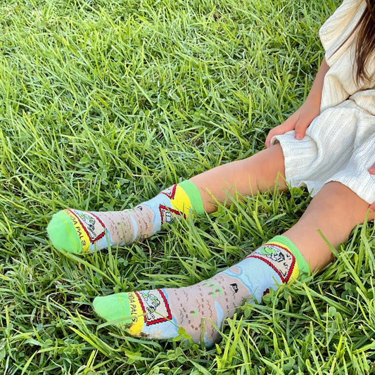 A Treasure Map Sock (Ages 3 - 7) from the Sock Panda