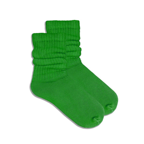 Kelly Green Slouch Socks (Adult Medium)