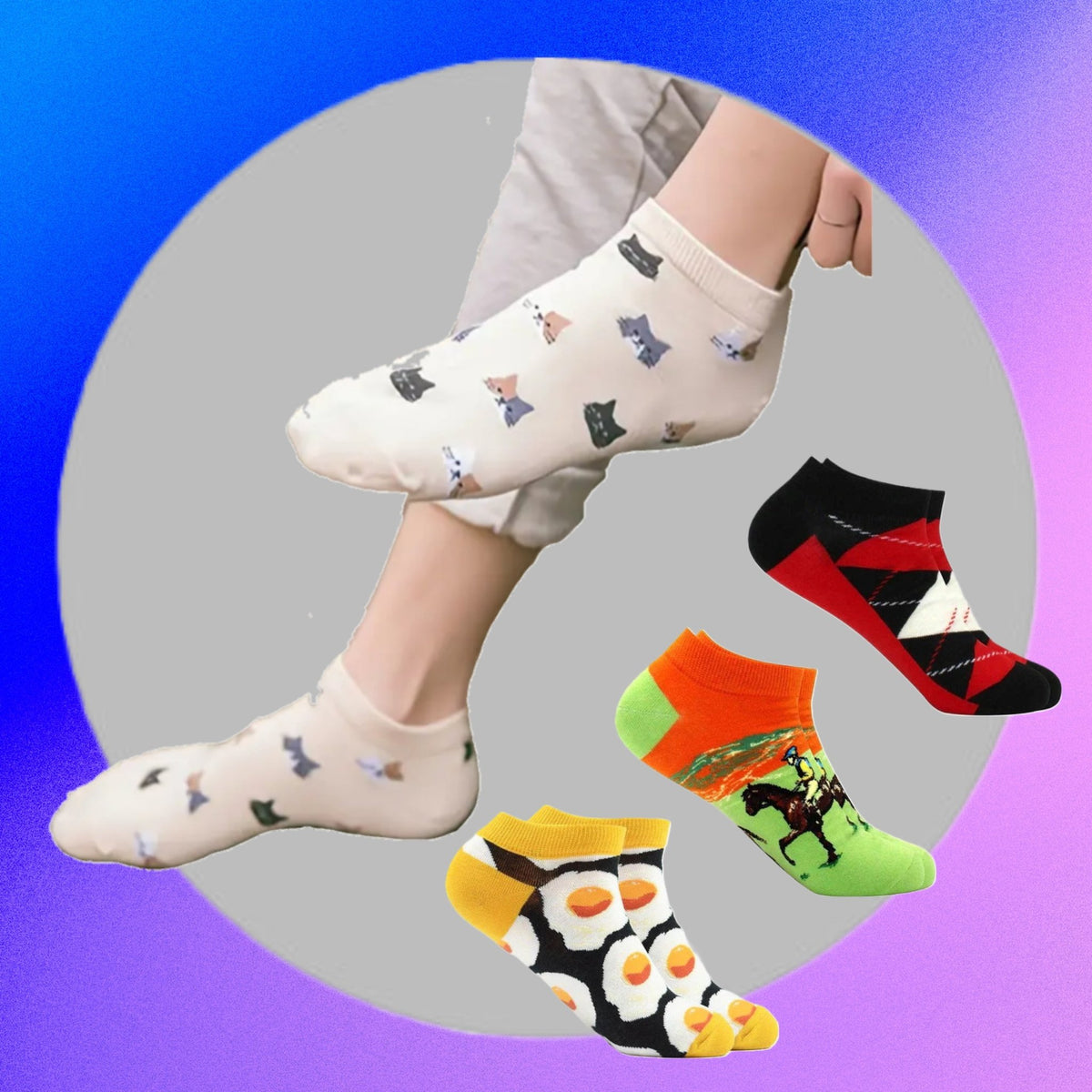 Ankle Sock Subscription (Two Pairs), ManAnkle2-Sub