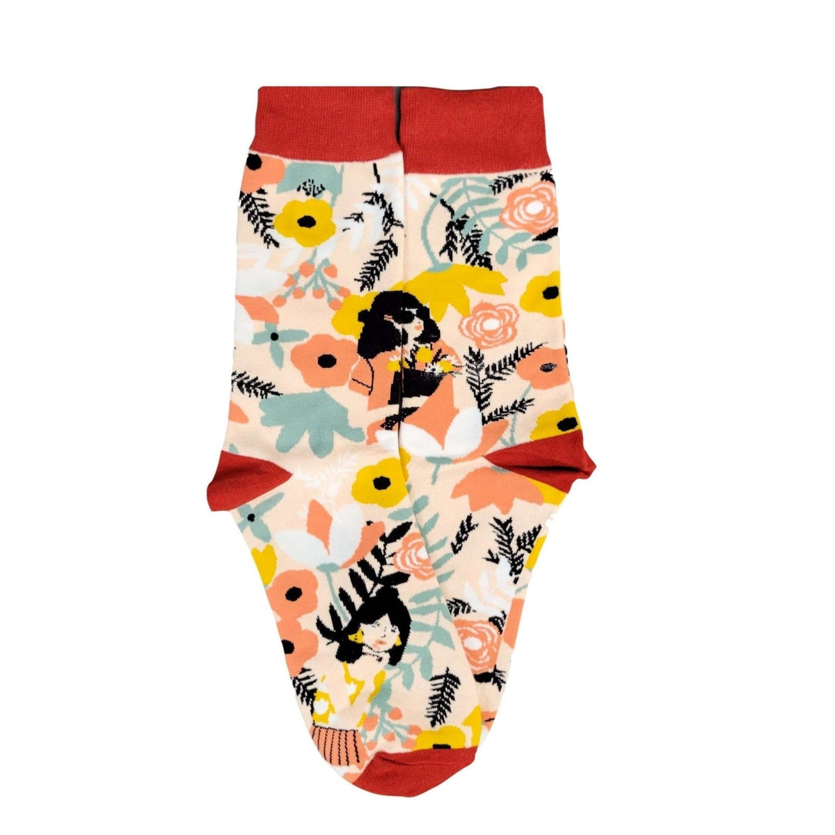 Artsy Plant Lady Socks from the Sock Panda (Adult Medium), Plant Lady