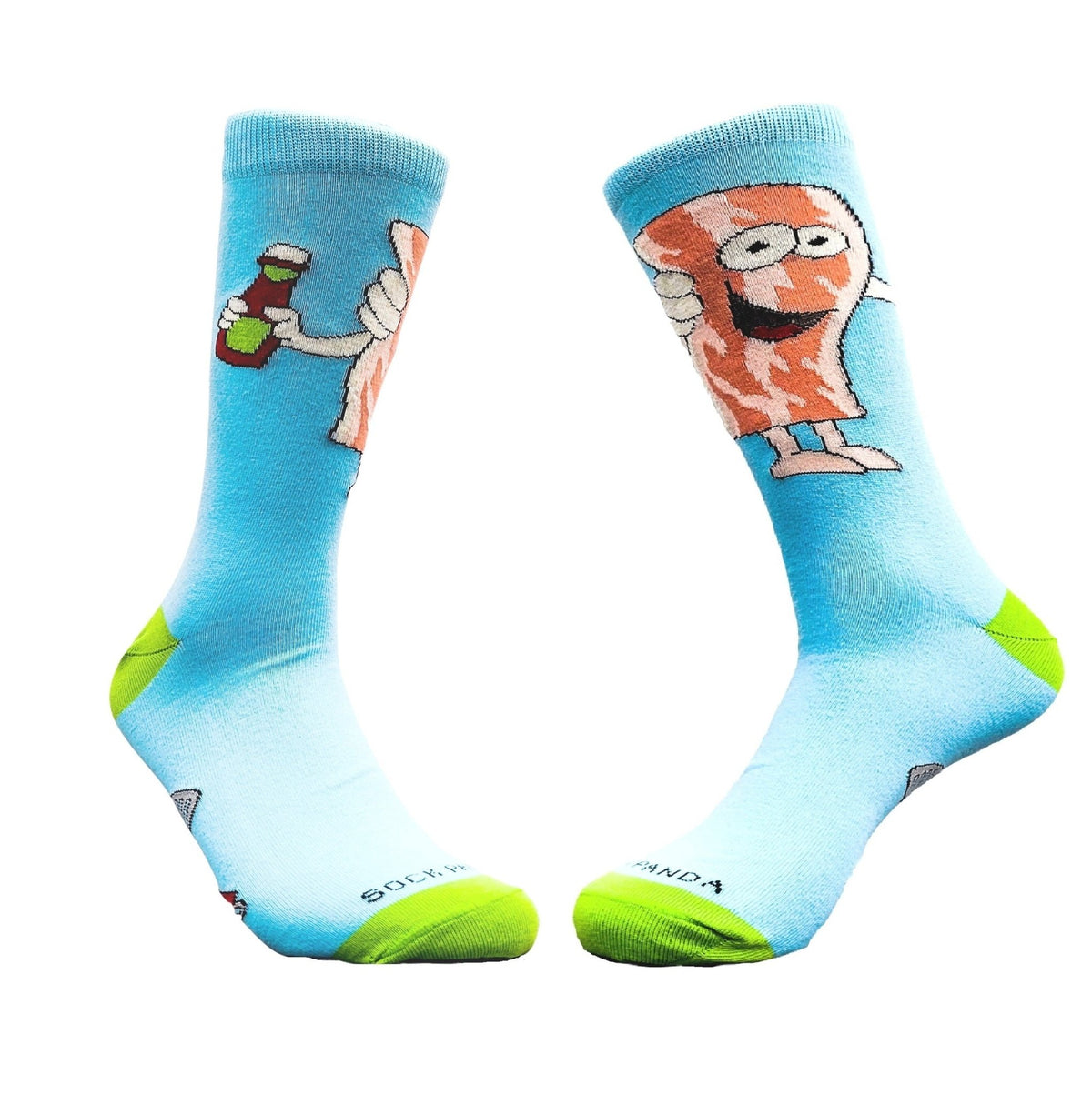 Bacon and Eggs - The Ultimate Partnership Sock (Left / Right) from the Sock Panda, Bacon and Eggs