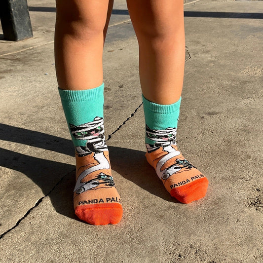Bad Cat Mummy Socks (Ages 3 - 7) from the Sock Panda