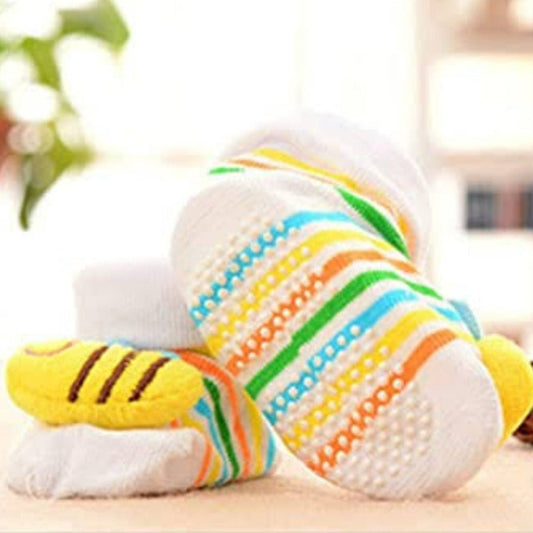 Bee Anti - Slip Slipper Boot Socks (Ages 6 mo. - 1 yr)