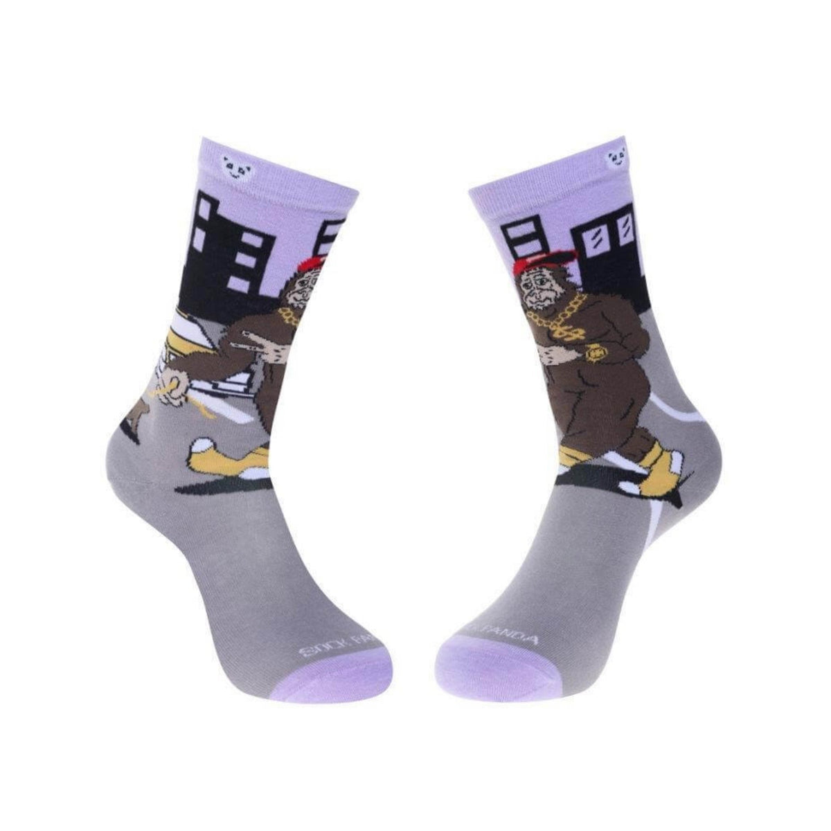 Big Foot Goes Hollywood Socks (Adult Medium - Women's Shoe Sizes 5-10), Big Foot Blink Md