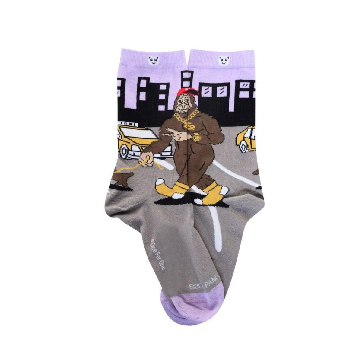 Big Foot Goes Hollywood Socks (Adult Medium - Women's Shoe Sizes 5-10), Big Foot Blink Md