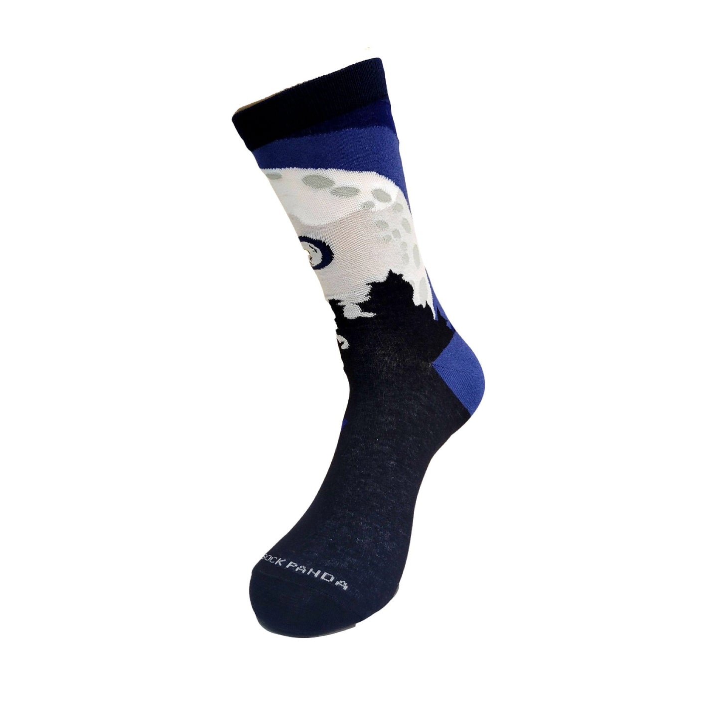 Big Foot Riding a Bike by the Moon Socks from the Sock Panda (Adult Medium - Women's Shoe Sizes 5 - 10)