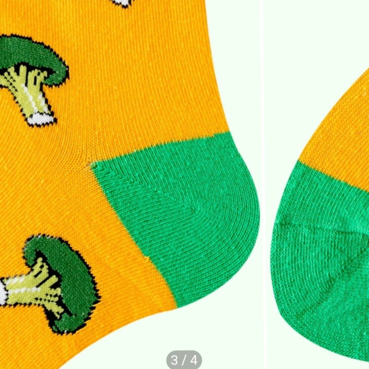 Broccoli Patterned Socks from the Sock Panda (Adult Medium - Women's Shoe Sizes 5-10), BroccoliMd