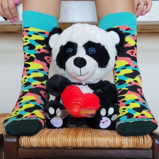 Camouflage Panda Socks from the Sock Panda (Adult Small - Shoe Sizes 2 - 5)