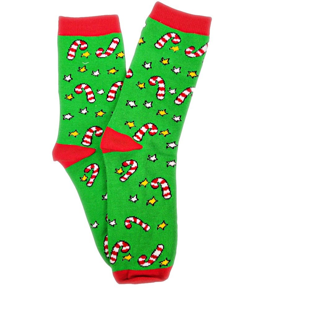 Christmas Holiday Socks (Adult Medium - Women's Shoe Sizes 5-10), Candy Cane