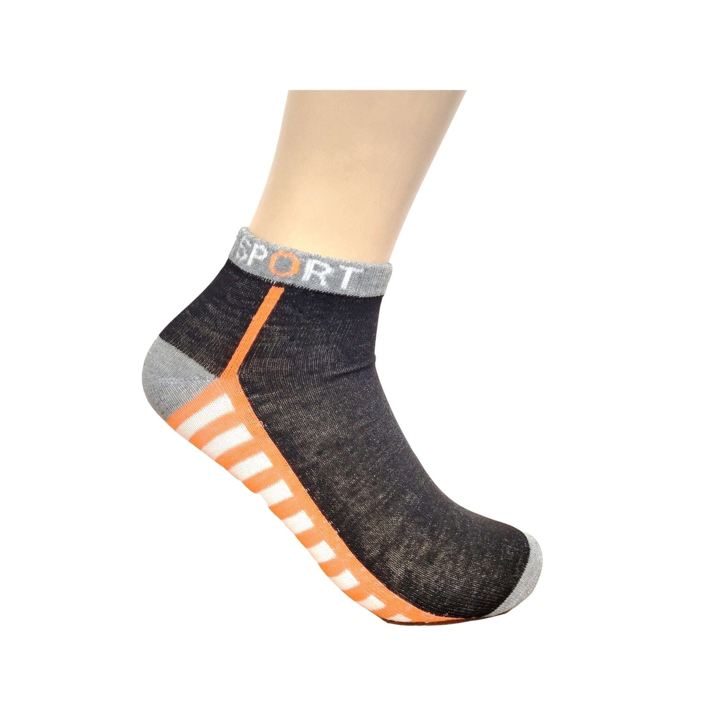 Classic Sport Ankle Socks (Adult Large - Men's Shoe Sizes 8 - 12)