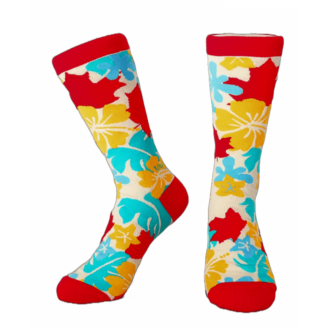 Colorful Maple Leaf Pattern Socks from the Sock Panda (Adult Medium - Women's Shoe Sizes 5-10), ColorfulMaple