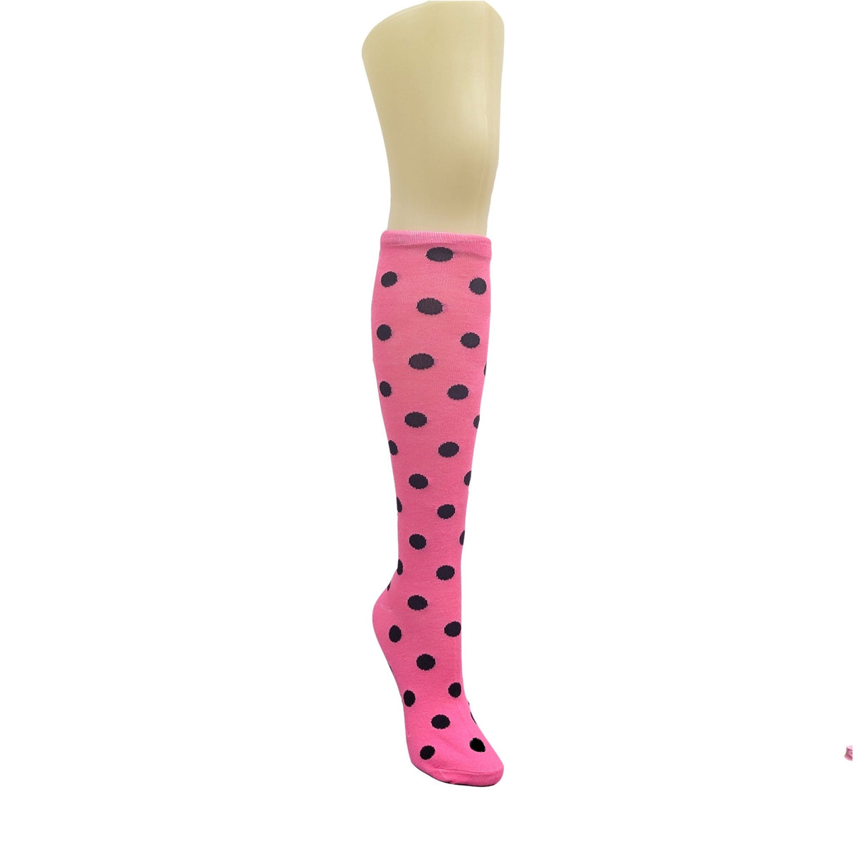 Colorful Polka Dot Pattern Socks from the Sock Panda (Knee High), Polka Dot Knee Pink