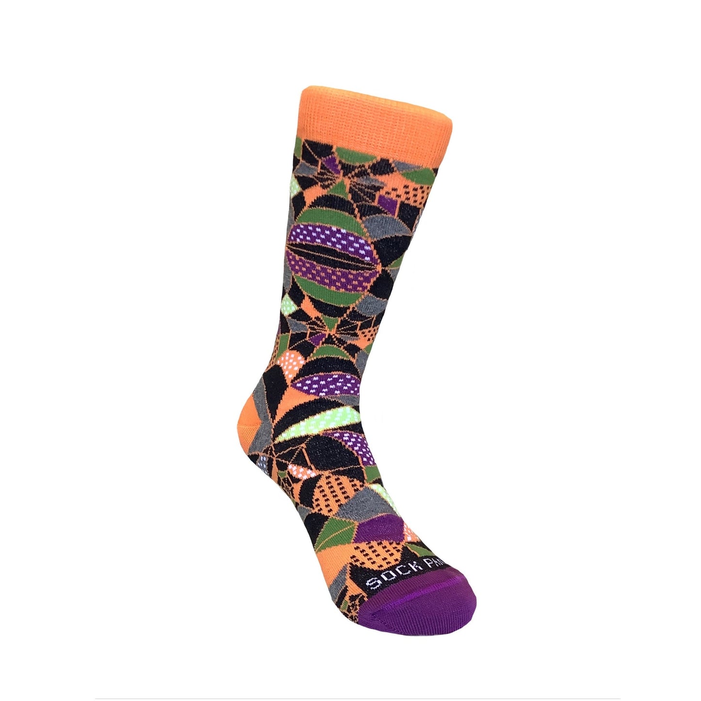 Colorful Spiderweb Pattern Socks from the Sock Panda (Adult Small - Shoe Sizes 2 - 5)