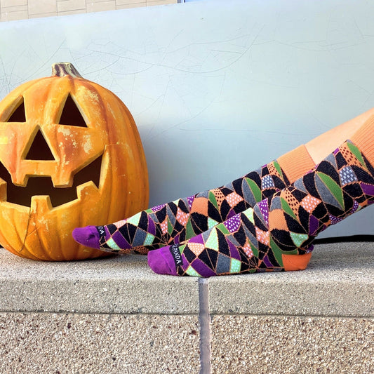 Colorful Spiderweb Pattern Socks from the Sock Panda (Adult Small - Shoe Sizes 2 - 5)