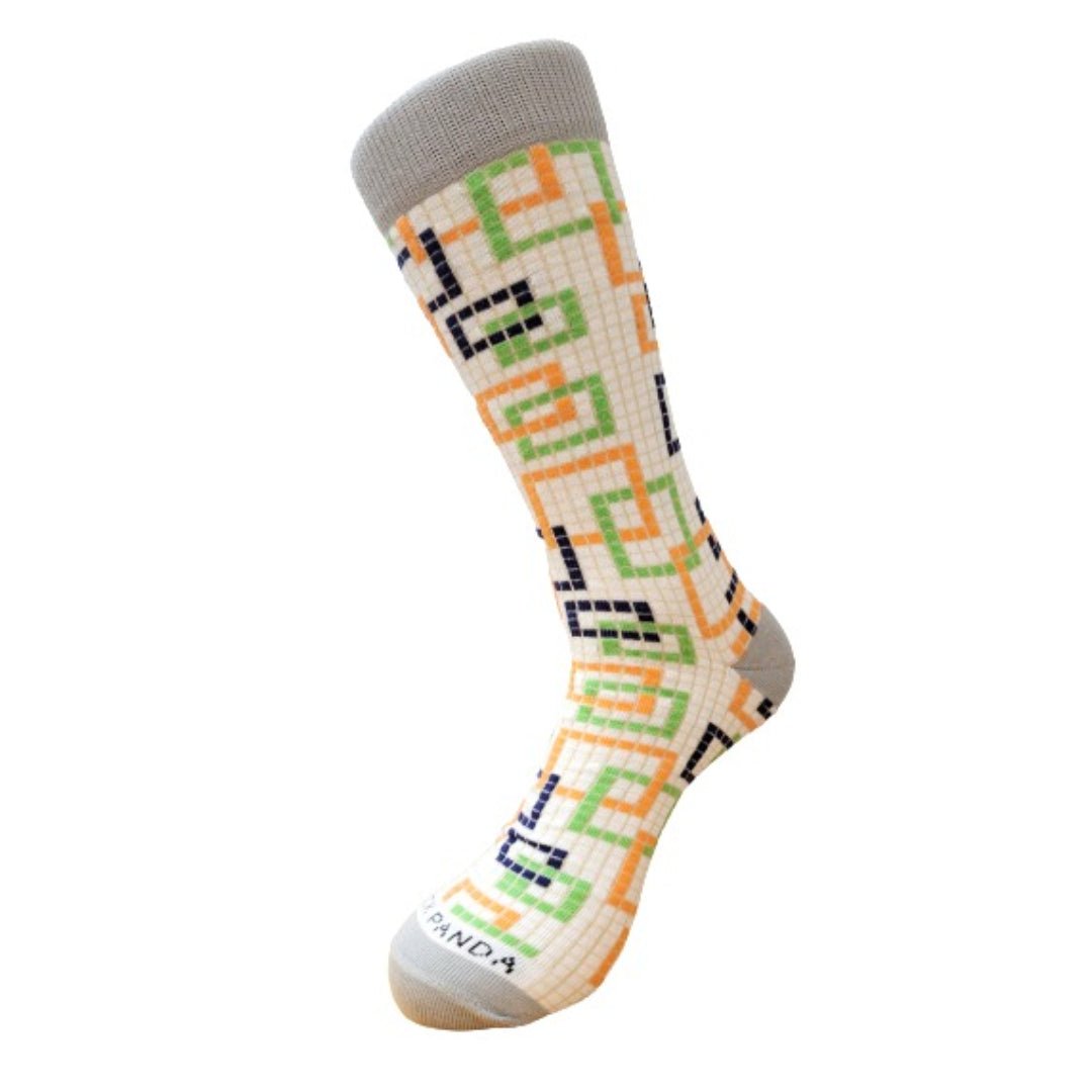 Colorful Square Pattern Socks from the Sock Panda (Adult Medium - Women's Shoe Sizes 5 - 10)