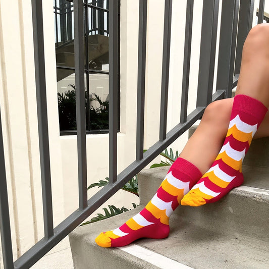 Colorful Wavy Stripe Pattern Socks from the Sock Panda (Adult Medium - Women's Shoe Sizes 5 - 10)