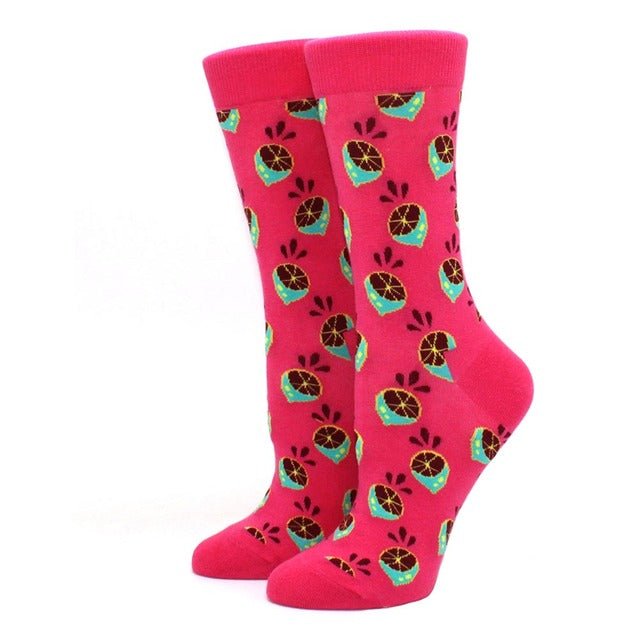 Colorfully Eccentric Citrus Socks from the Sock Panda (Adult Medium - Women's Shoe Sizes 5-10), EccentricCit
