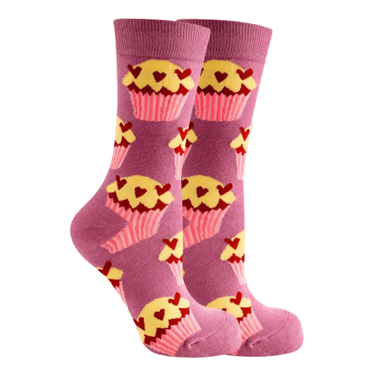 Cupcakes with Love Patterned Socks from the Sock Panda, LoveCakeMd