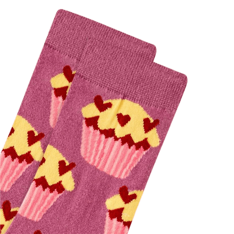 Cupcakes with Love Patterned Socks from the Sock Panda, LoveCakeMd
