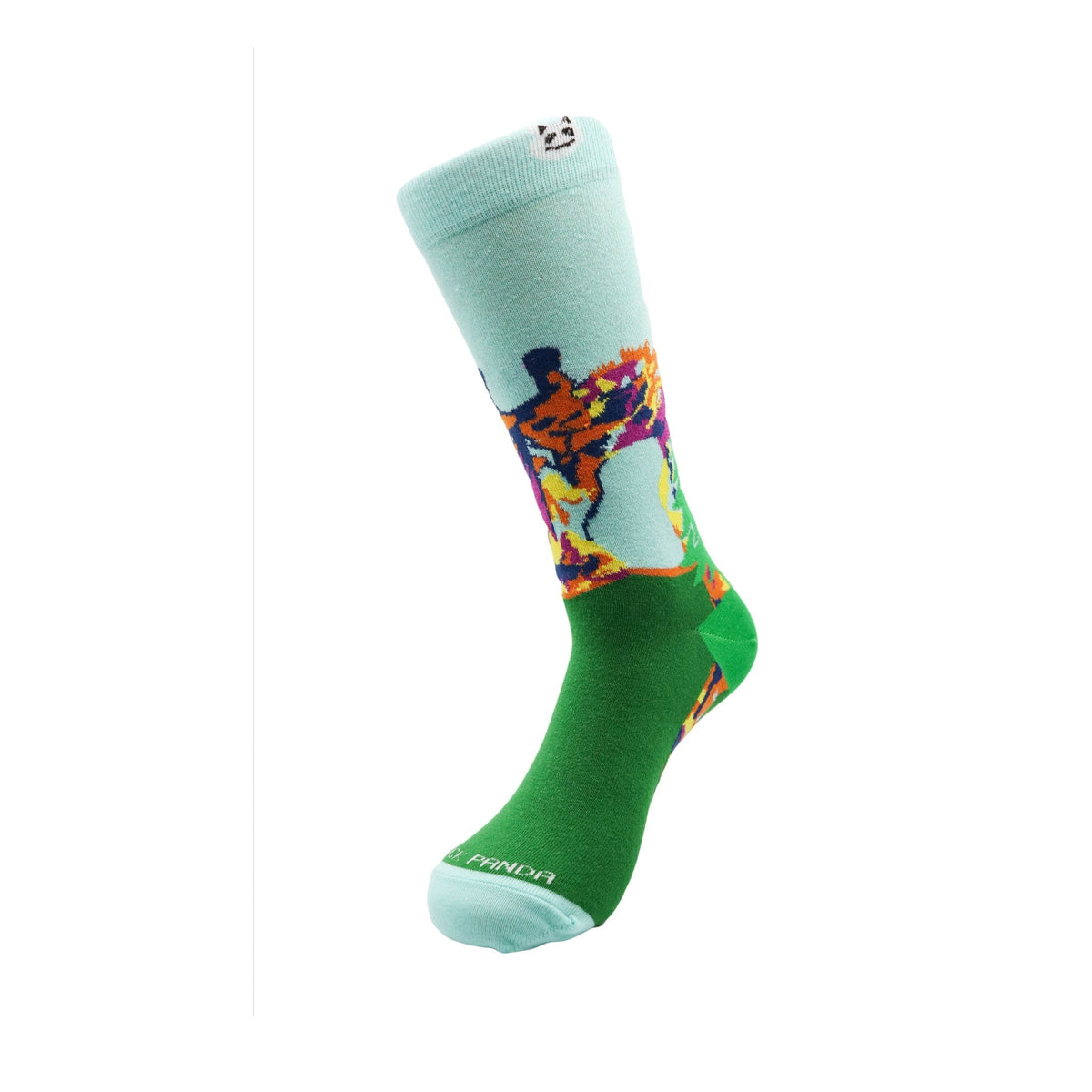 Curious Giraffe Socks from the Sock Panda, Lg Curious Giraffe