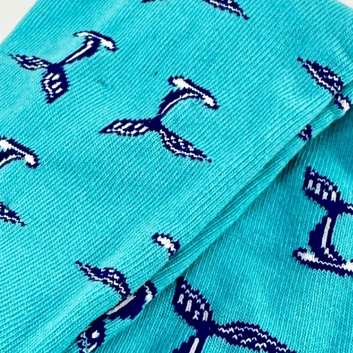 Dolphin Tails Pattern Socks from the Sock Panda (Adult Medium - Women's Shoe Sizes 5-10), DolphinTaleMd