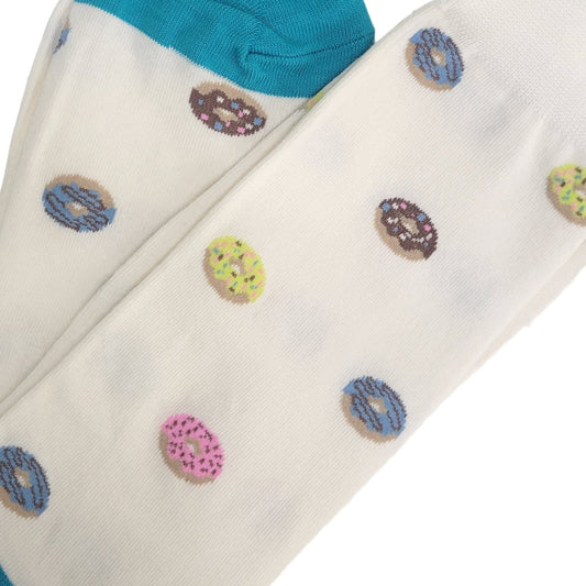 Donut Pattern Socks (Adult Large - Men's Shoe Sizes 8 - 12)