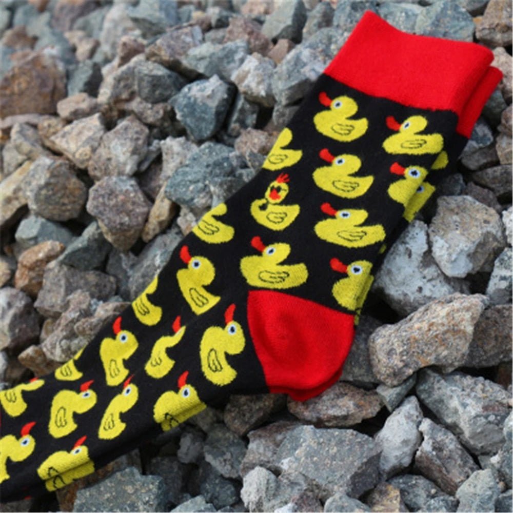Duck Pattern Socks from the Sock Panda (Adult Medium - Women's Shoe Sizes 5-10), RubDuckieMd