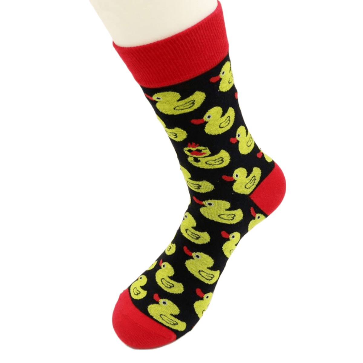 Duck Pattern Socks from the Sock Panda (Adult Medium - Women's Shoe Sizes 5-10), RubDuckieMd