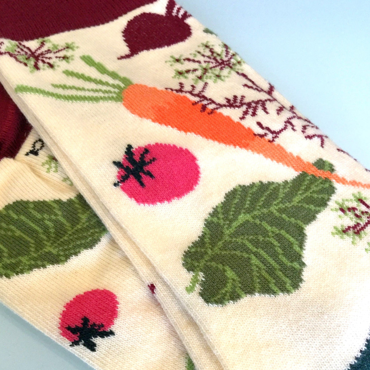 Fall Vegetable and Fruit Socks (Adult Medium - Women's Shoe Sizes 5-10) - Sock Panda, Fall Vegetable