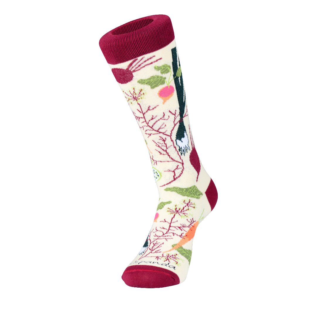 Fall Vegetable and Fruit Socks (Adult Medium - Women's Shoe Sizes 5-10) - Sock Panda, Fall Vegetable