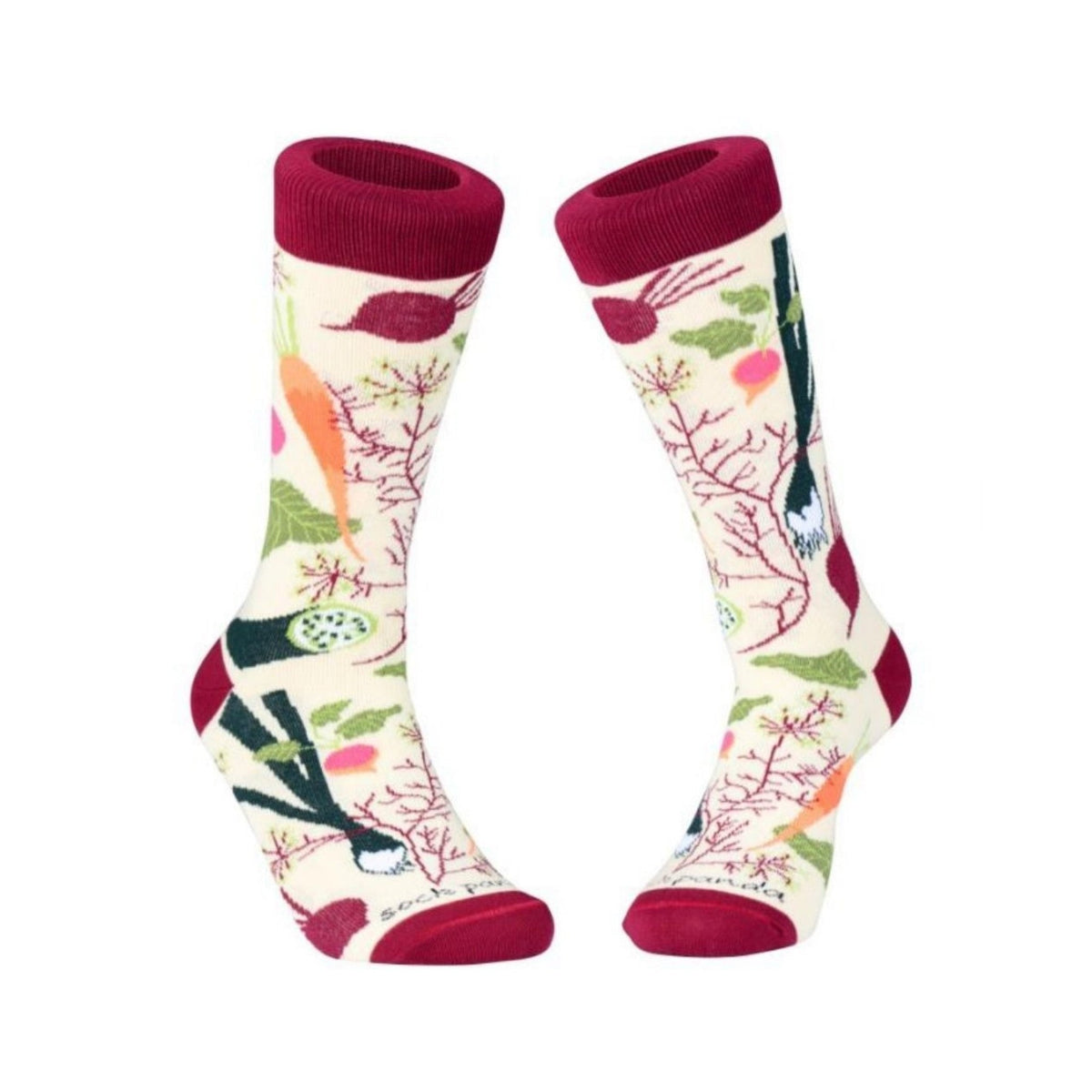 Fall Vegetable and Fruit Socks (Adult Medium - Women's Shoe Sizes 5-10) - Sock Panda, Fall Vegetable