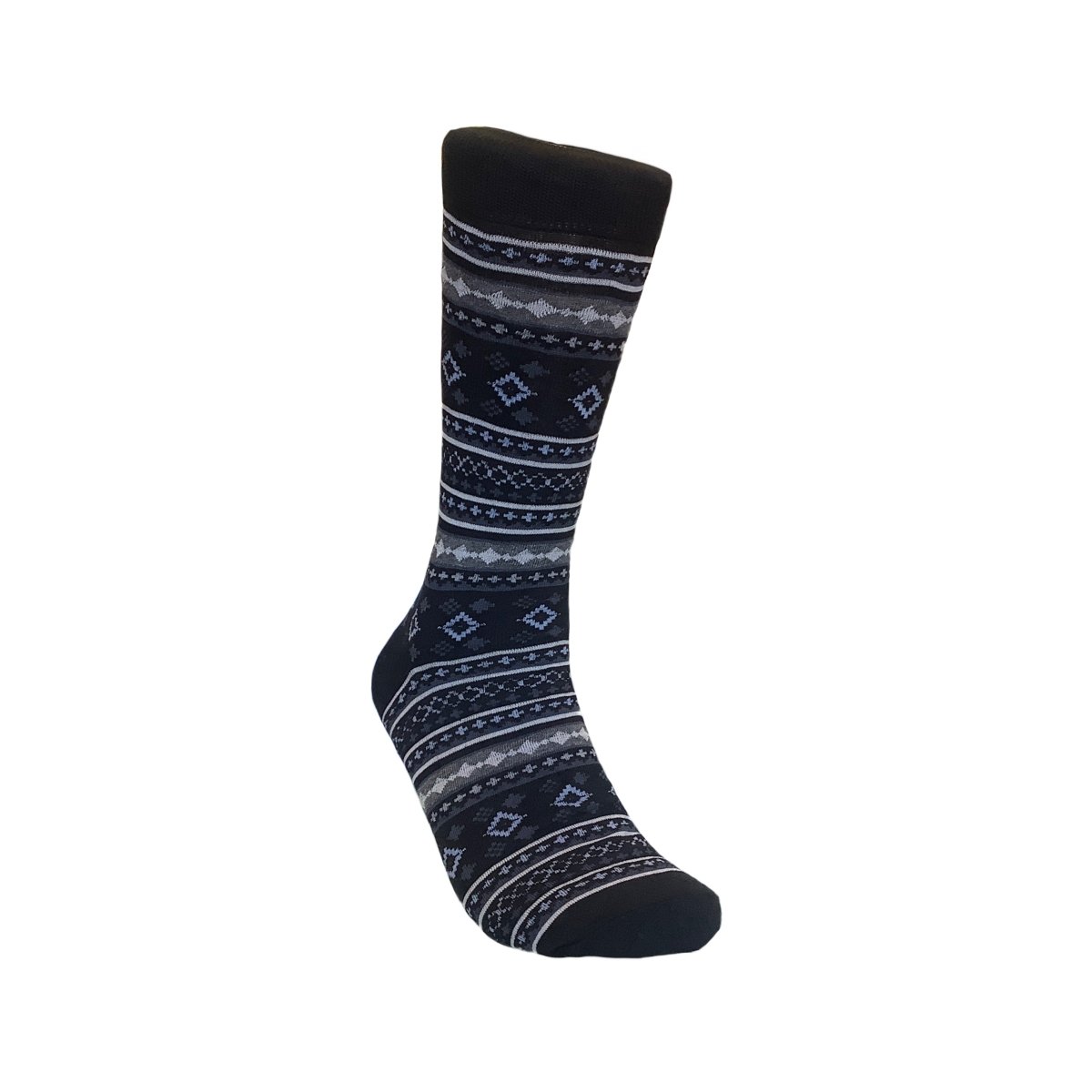 Festive Fair Isle Holiday Pattern Socks (Adult Large - Men's Shoe Sizes 8-12), FestiveFairLG