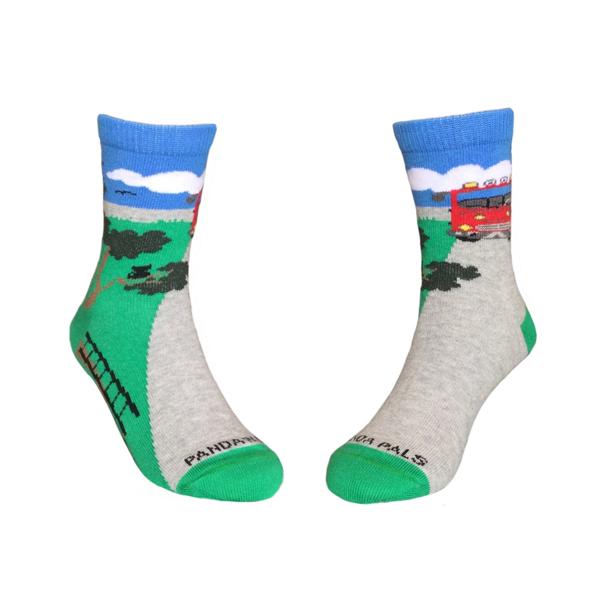 Firetruck Socks from the Sock Panda (Ages 5-7),