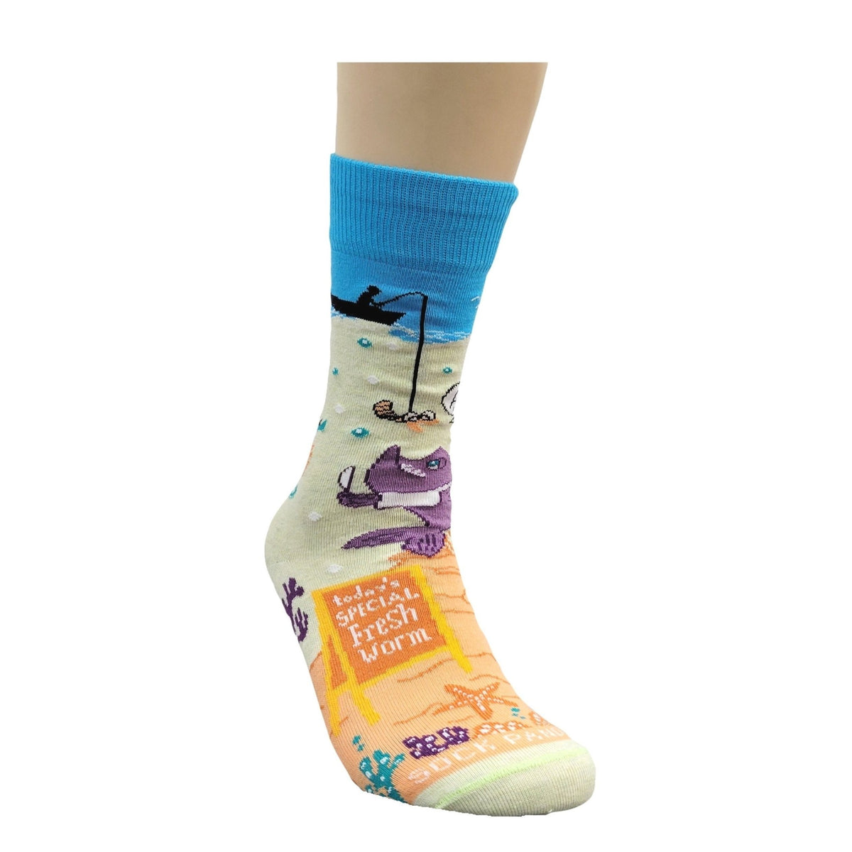Fish Feast Under the Sea from the Sock Panda (Adult Small - Shoe Sizes 2-5), Fish Feast