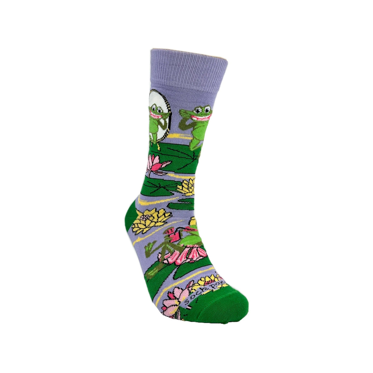 Frog Vanity Socks from the Sock Panda (Adult Medium - Women's Shoe Sizes 5-10), FrogVanityMd