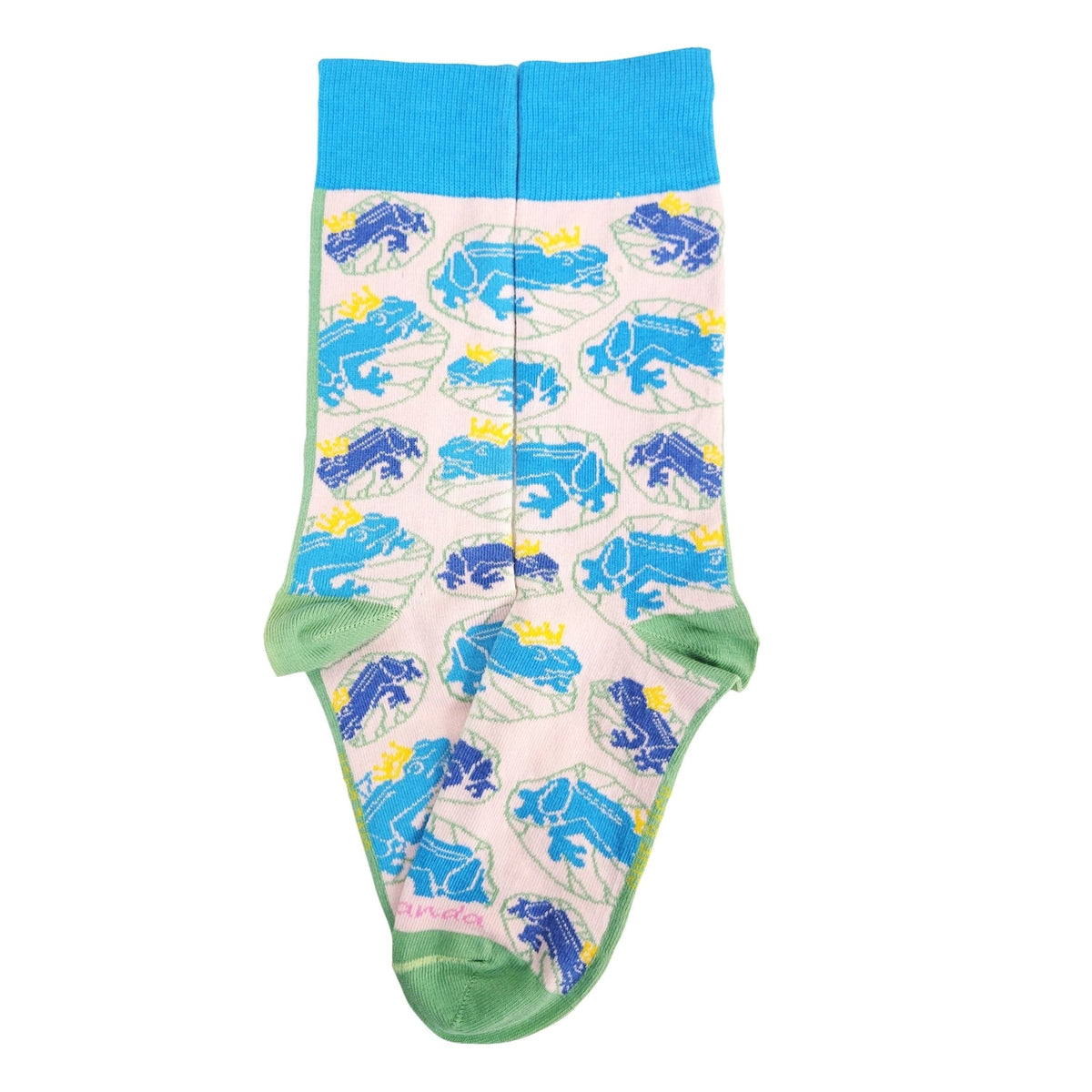 Frogs on a Lily Pad Socks (Frog Prince Fairy Tale) from the Sock Panda, Lily Pad